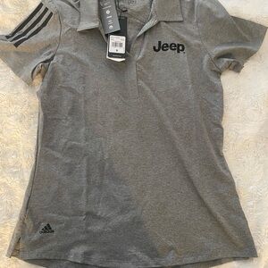Adidas Gray Jeep Polo Shirt
